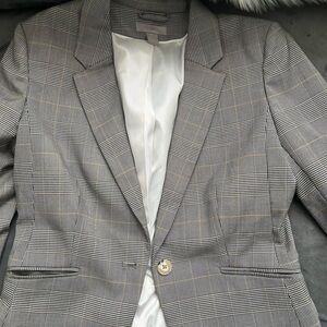 H&M Gray Plaid women’s Blazer